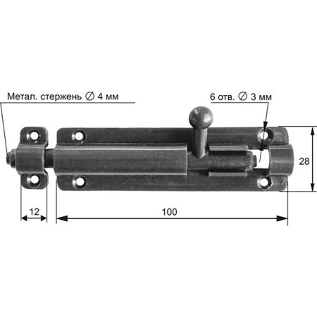 Sping, metal -plastic, 100x28 mm, black-1