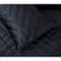 Kit: bedspread, pillowcase, size 240x260 cm, 50x70 cm - 2 pcs, black color