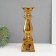 Ceramics candlestick for 1 candle "Nuovo" d = 1.5 cm gold 10x10x31.5 cm