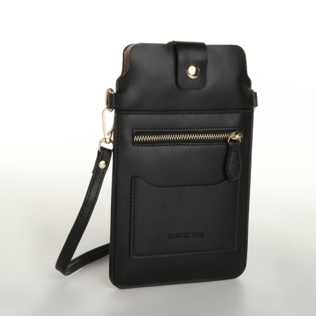 Female bag, cross-bodi, on the magnet, the color is black-2