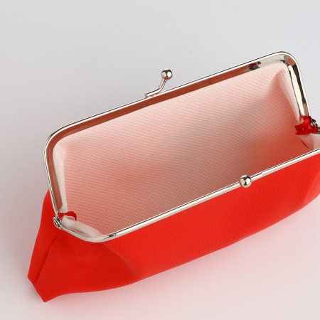 Cosmetic bag on the farmar, red color-2