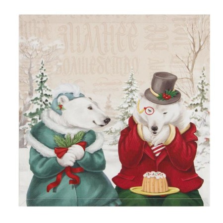 New Year's set of napkins Ethel Winter Holidys, 40x40cm 4 pcs-4