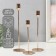 Summary of Metal "Pig. Strips" d = 2.5 cm set 3 pcs gold 21.5 cm, 27 cm, 32 cm