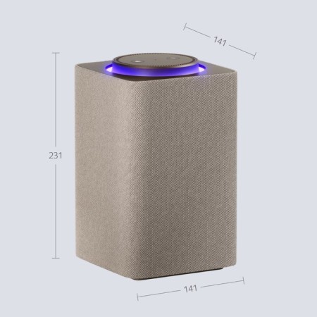 Smart column Yandex Max 3 with Alice, Zigbee, 65 W, Wi-Fi, BT, 4K, remote control, beige-5