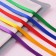 A set of satin ribbons "Rainbow", 5 pcs, size 1 tape: 10 mm × 23 ± 1 m