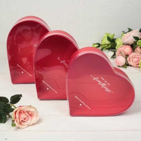 Set of boxes 3 in 1, red, 28 x 26 x 11 - 23 x 21 x 8 cm