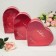 Set of boxes 3 in 1, red, 28 x 26 x 11 - 23 x 21 x 8 cm