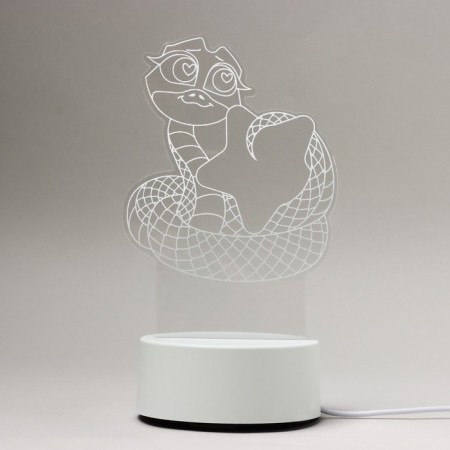 Acrylic lamp "Magic moments", 11.8 x 22 cm, model GBV-0121-2
