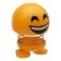 Smile on the spring, on the panel in the car, laughter, yellow