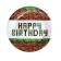 Set of paper dishes disposable Happy Birthday!, 6 plates, 6 glasses