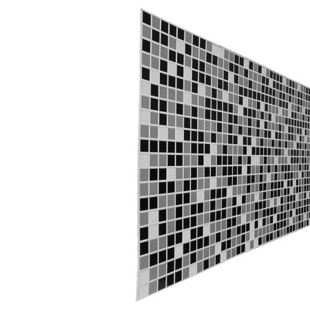 PVC mosaic panel black 960x480 mm-3