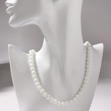 Beads ball No. 8 "Agat Bely", 45cm-3