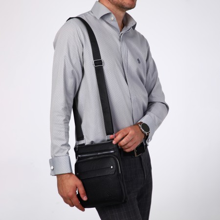 Male bag, terra dever, black color-4
