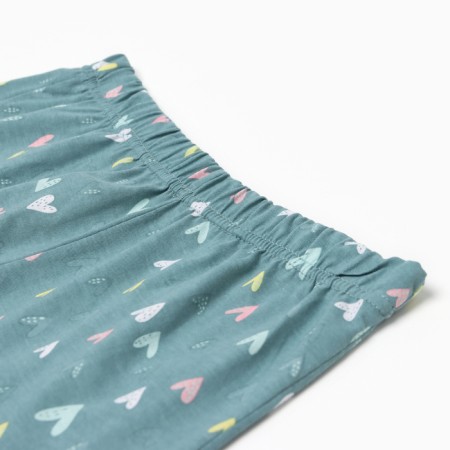 Female home set (T -shirt, shorts) "kittens", blue color, size 46-3