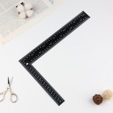 Ruler square, 20 × 30 cm, s = 1.4 cm, black color