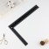 Ruler square, 20 × 30 cm, s = 1.4 cm, black color