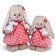 Soft toy "Bunny mi in a sundress in a cage", 25 cm