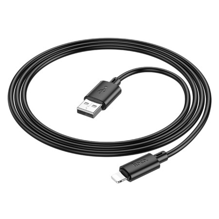Hoco X88, Lightning cable - USB, 2.4 A, 1 m, PVC, black-2