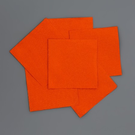 Foil for sweets 10*10cm 100pcs, orange, texture No. 1