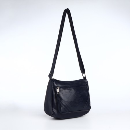 Women's bag with lightning, blue color-1