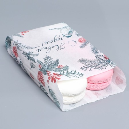 Pack Pack Pack, V-shaped bottom "New Year's Botanika", 20 x 11 x 4 cm, New Year-2