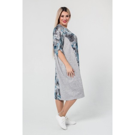 Women's dress, size 56, blue color-3