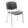 Eco -leather chair black, chrome paint