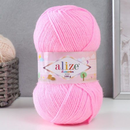 Yarn "Sekerim Bebe" 100% acrylic 320m/100g (191 pink)