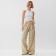Women's pants Minaku: Casual Collection, Beige Cage color, size 44