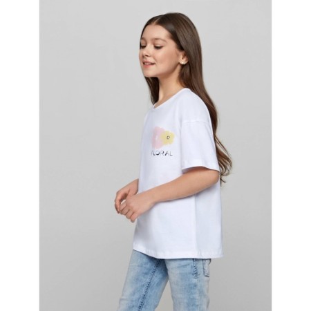 Футболка для девочек Conte Elegant , рост 110-116 см, цвет white-2