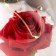 Spinker "Sobe with a scarlet rose" LED from batteries 3AAA 19.5x9.5x9.5 cm Risalux