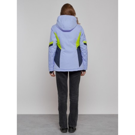 Ski jacket women's winter, size 42, purple color-13