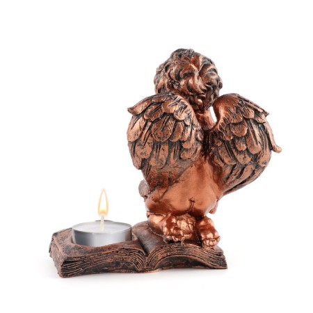 Summary "Angel", on a book, one candle, 12 x 5 x 13 cm-2