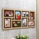 Photo frame of HDF in 8 photos 10x15 cm (plastic screen)