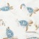 Kit for girls (T -shirt/shorts), white/blue color, height 104 cm