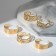 Ring set 5 pieces "perfect fingers" dream, color mix