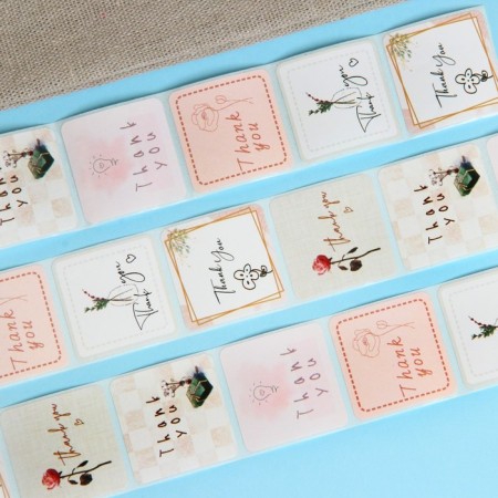 Stickers in the roll "Art", 500 pcs, 3.0 x 3.0 cm-1