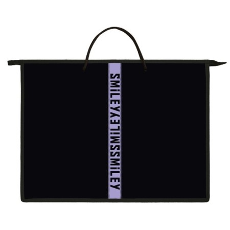 The folder for drawings and drawings A3, 460 x 345 x 50 mm, with plastic handles, lightning from above, Hatber "Smile!"-1