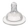 Silicone nipple on a bottle, wide throat, from 0 months, slow stream