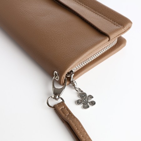 Women's wallet with lightning, beige color-2
