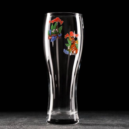 Beer glass "Podkolists", 500 ml, MIX drawing