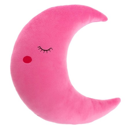 Soft toy-podushka "Moon", pink color, 30 cm