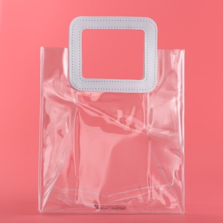 Gift package from PVC, White, 26.5 x 23 x 12 cm-2