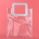 Gift package from PVC, White, 26.5 x 23 x 12 cm