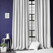 Set of curtains with Baddy sequences, size 2x200x270 cm, white color