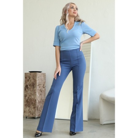 Female trousers, size 44, blue color