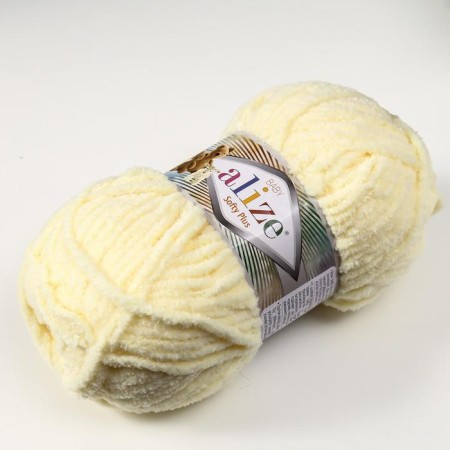 Yarn "Softy Plus" 100% micropoliester 120m/100g (13 yellow)-1