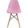 Plastic chair EAMES Massive Buk/Metal/Plastic, Natural/Pink 46x52x83 cm