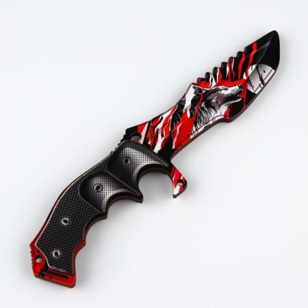 Souvenir wooden knife hunting "wolf", 25 cm-3