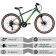 Bicycle 24 "Foxx Caiman, Green color, p. 12"